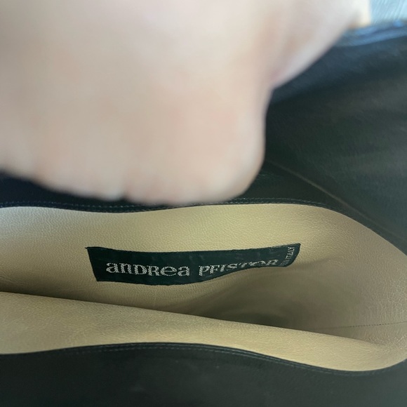 ANDREA PFISTER Vintage Animal Textured Knee Boots Sz 7 - Picture 7 of 7